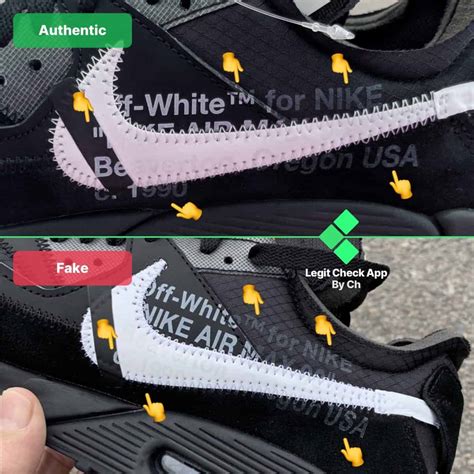 nike off white air max 90 black fake